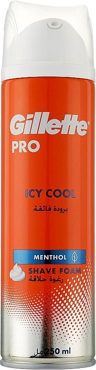 Gillette Pro Icy Cool Menthol Shaving Foam, 250 mL