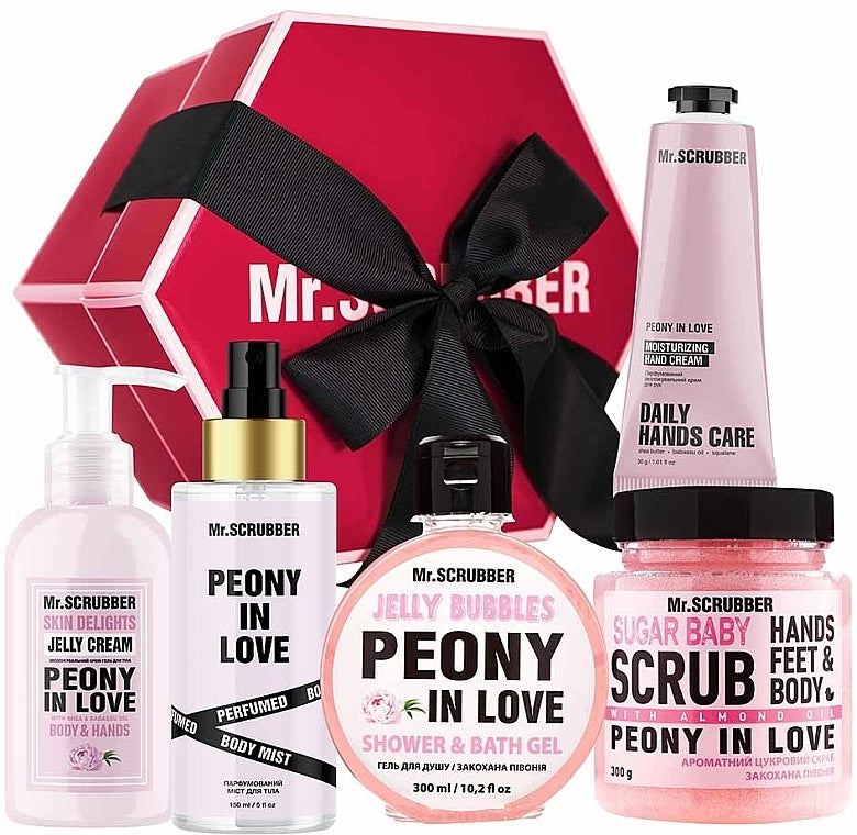 Mr. Scrubber Grand Peony Love Gift Set