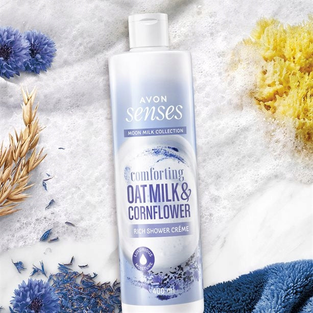 Avon Senses Oat Milk & Cornflower Shower Gel, 400 mL - Image 2