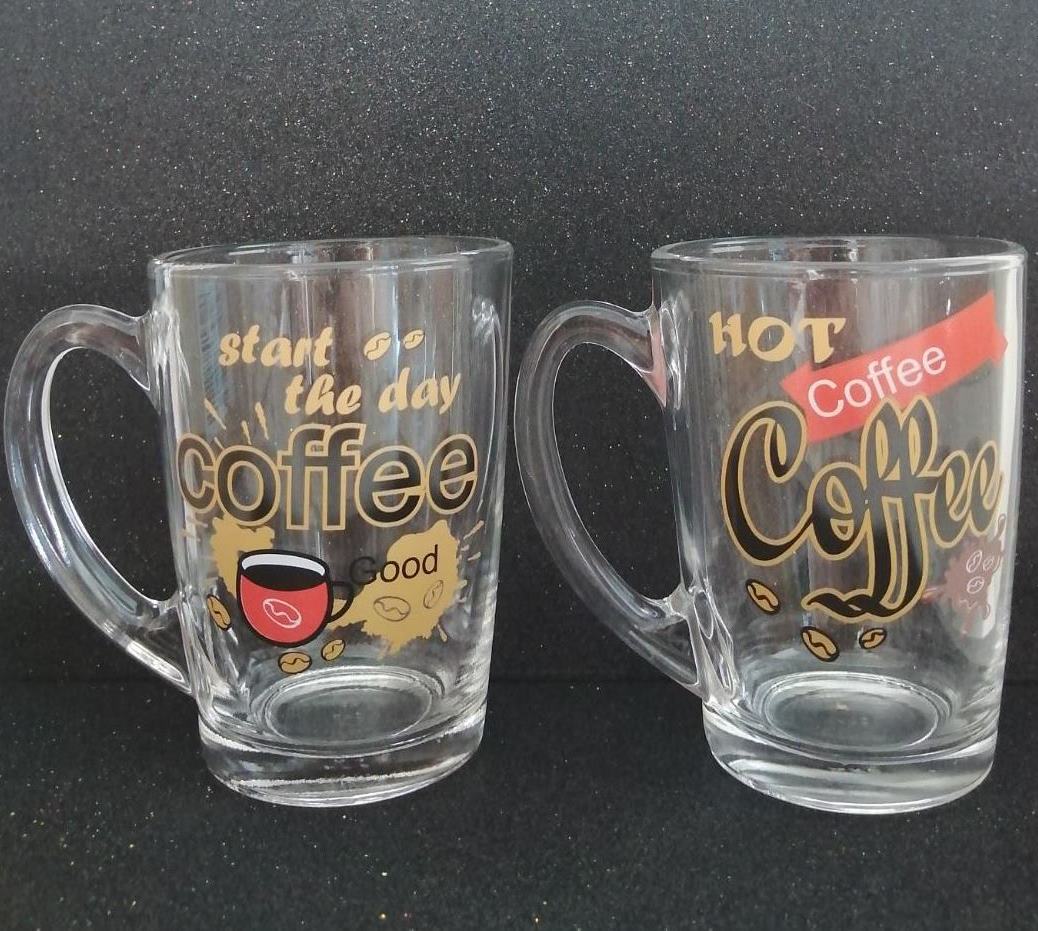 1334 Cone Cappuccino Coffee Glass Mug, 280 mL