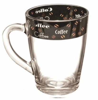 1334 Cone Cappuccino Black Coffee Glass Mug, 280 mL - Image 4