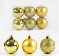 D 35929 Christmas Ball Ornaments, 5.5 cm, 6 pcs