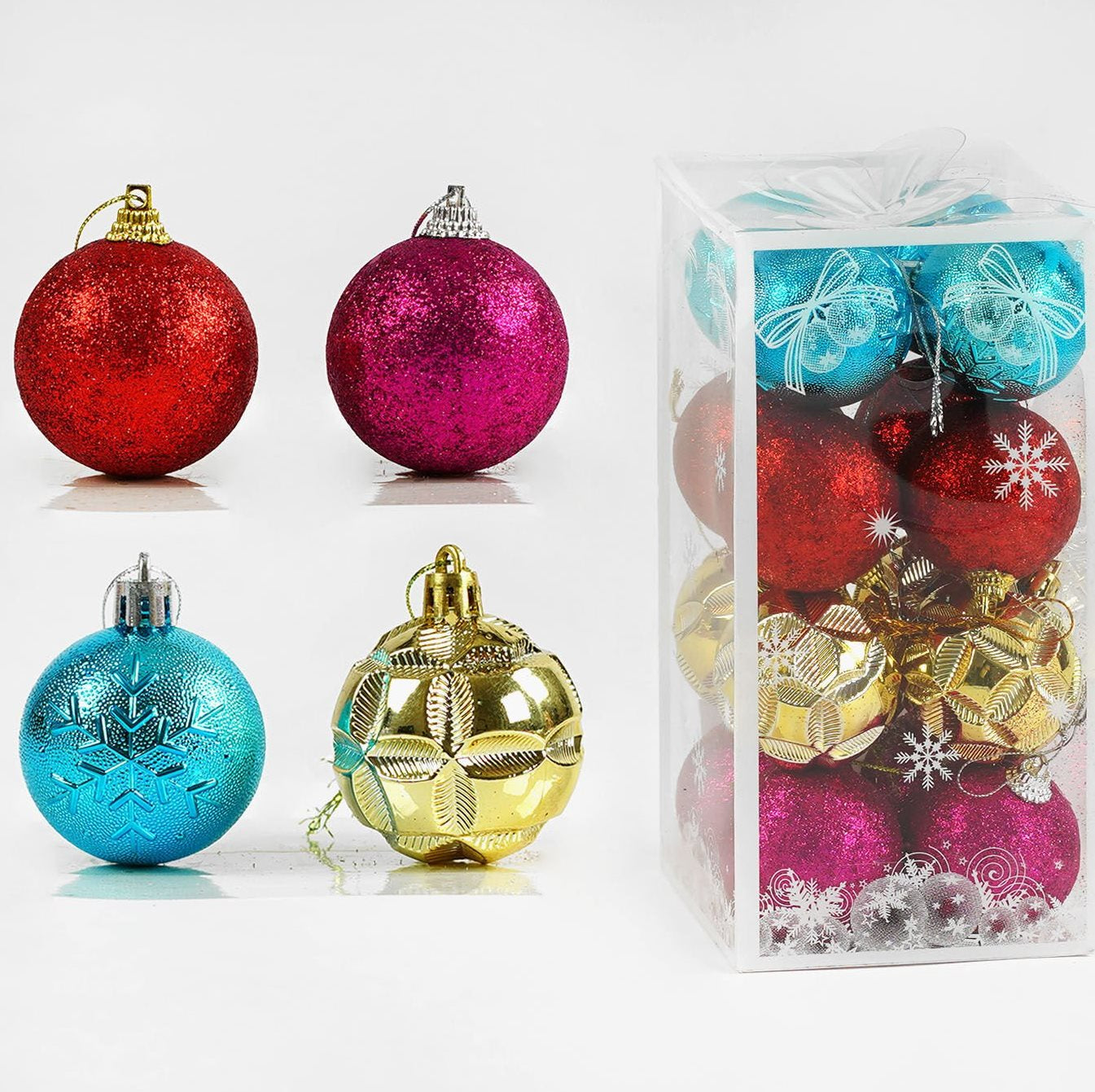 D 35930 Christmas Ball Ornaments, 4.5 cm, 16 pcs