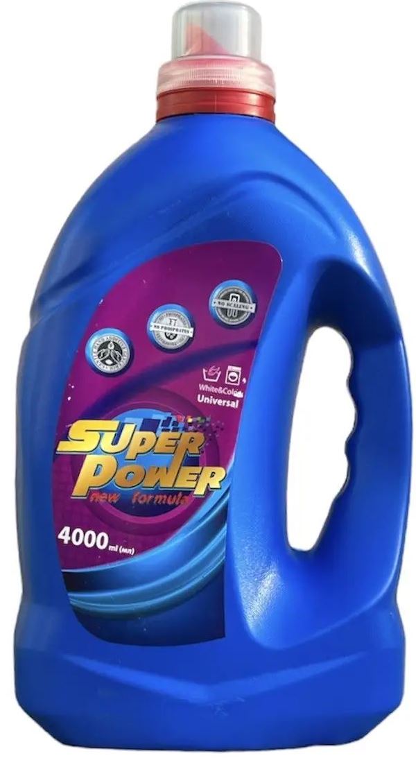 Super Power Universal Liquid Laundry Detergent, 4 L