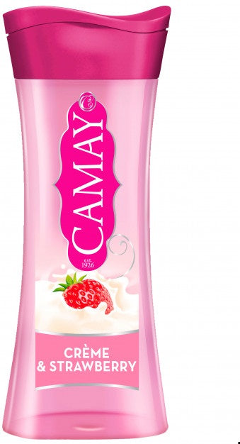 Camay Strawberry & Cream Shower Gel, 250 mL