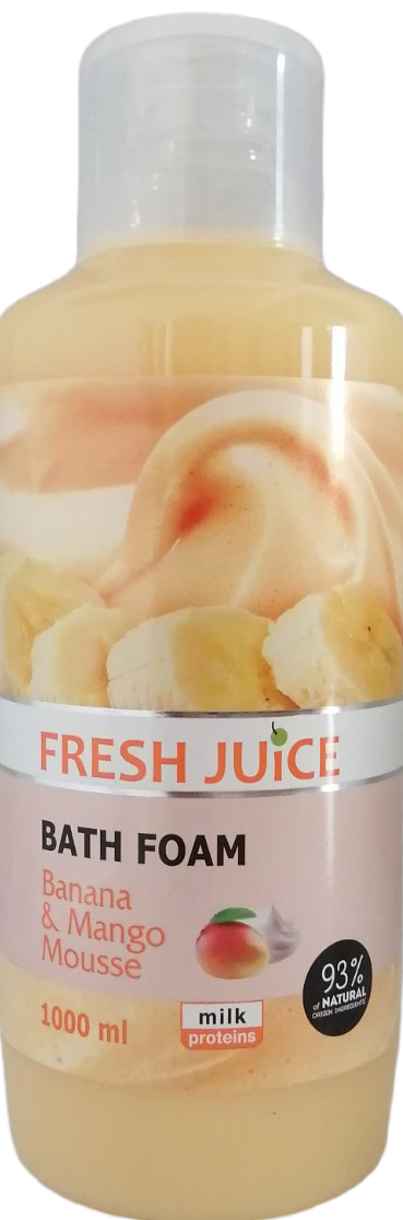 Fresh Juice Banana & Mango Mousse Bath Foam, 1 L