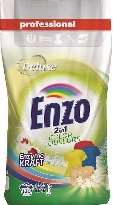Deluxe Enzo 2-in-1 Color Laundry Detergent Powder, 130 Loads, 9.1 kg
