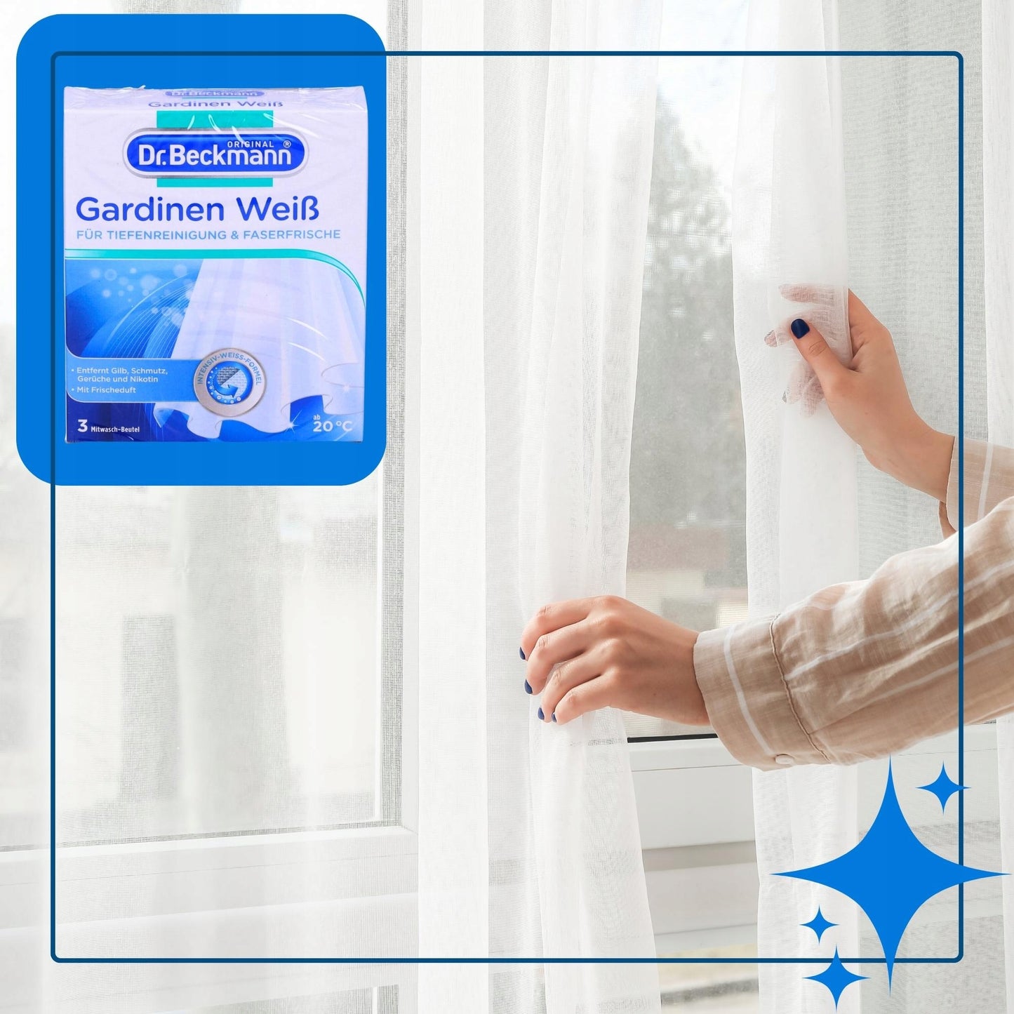 Dr. Beckmann Curtain Whitening Laundry Salt, 3 x 40 g - Image 3