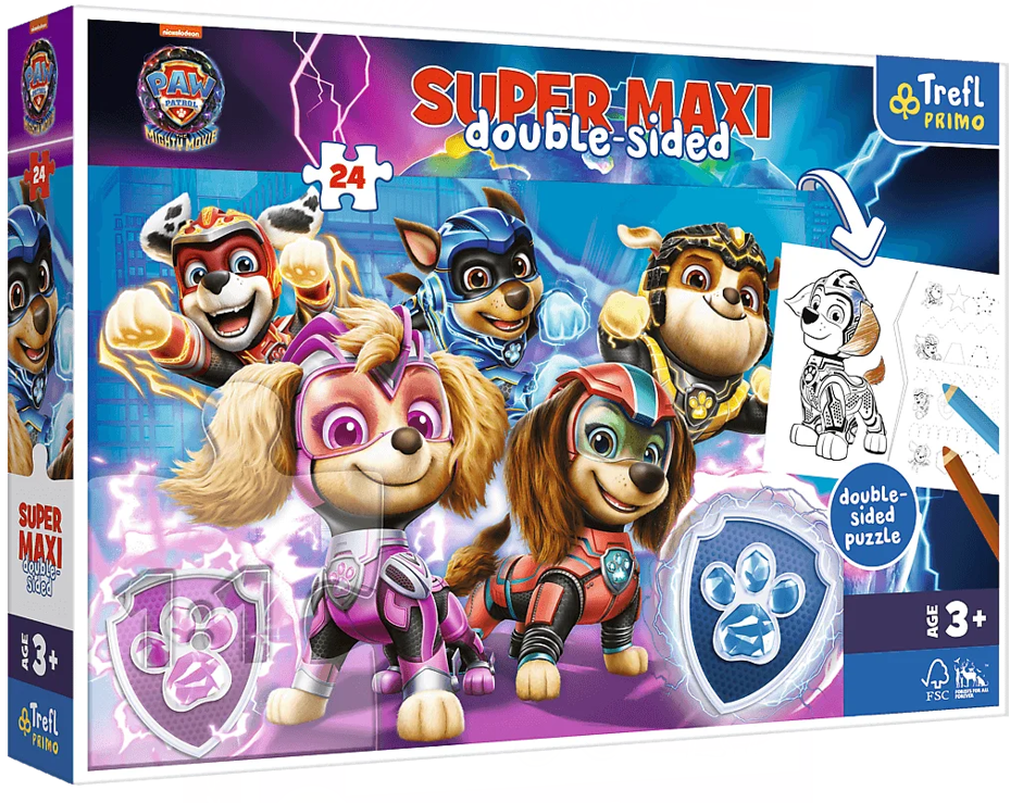 Trefl Super Maxi 41016 Paw Patrol Team in Action Puzzle, 24 Pieces