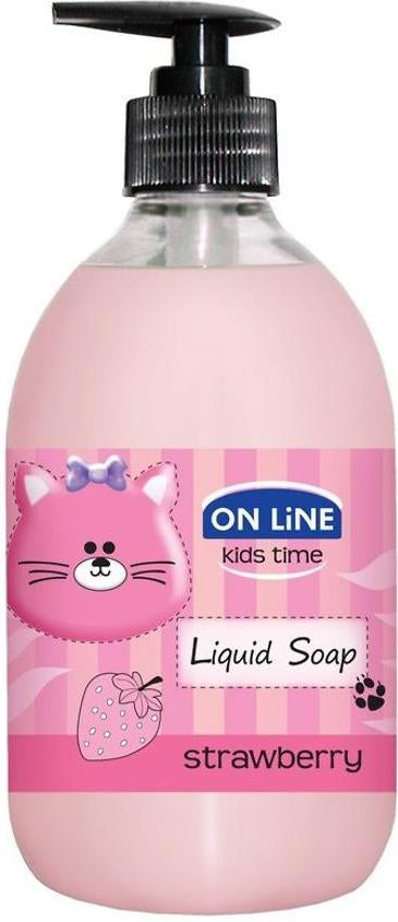 ON LINE Kids Time Strawberry Liquid Hand Soap, 500 mL