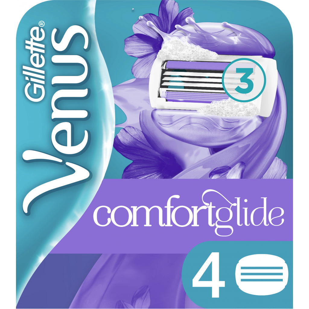 Gillette Venus Breeze 3-Blade Razor Cartridges, 4 pcs (Price per 1 pc)