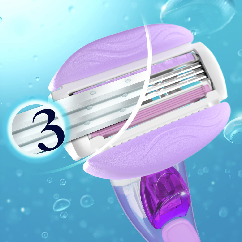 Gillette Venus Breeze 3-Blade Razor Cartridges, 4 pcs (Price per 1 pc) - Image 3