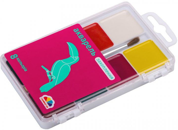 Gamma Fascination 200101 8 Colors with Brush Art Paints