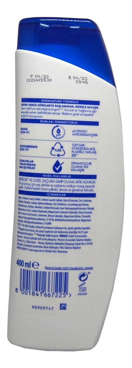 Anti-Dandruff Head & Shoulders 2si1 Limon Ferahlig Shampoo, 400 mL - Image 2