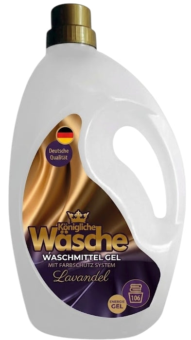 Konigliche Wasche Lavender Liquid Laundry Detergent, 106 Loads, 3.2 L