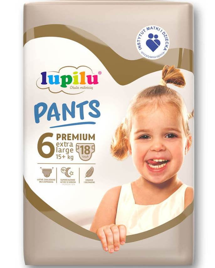 Lupilu Premium 6 Baby Pull-Up Diaper Pants, 18 pcs, 15+ kg