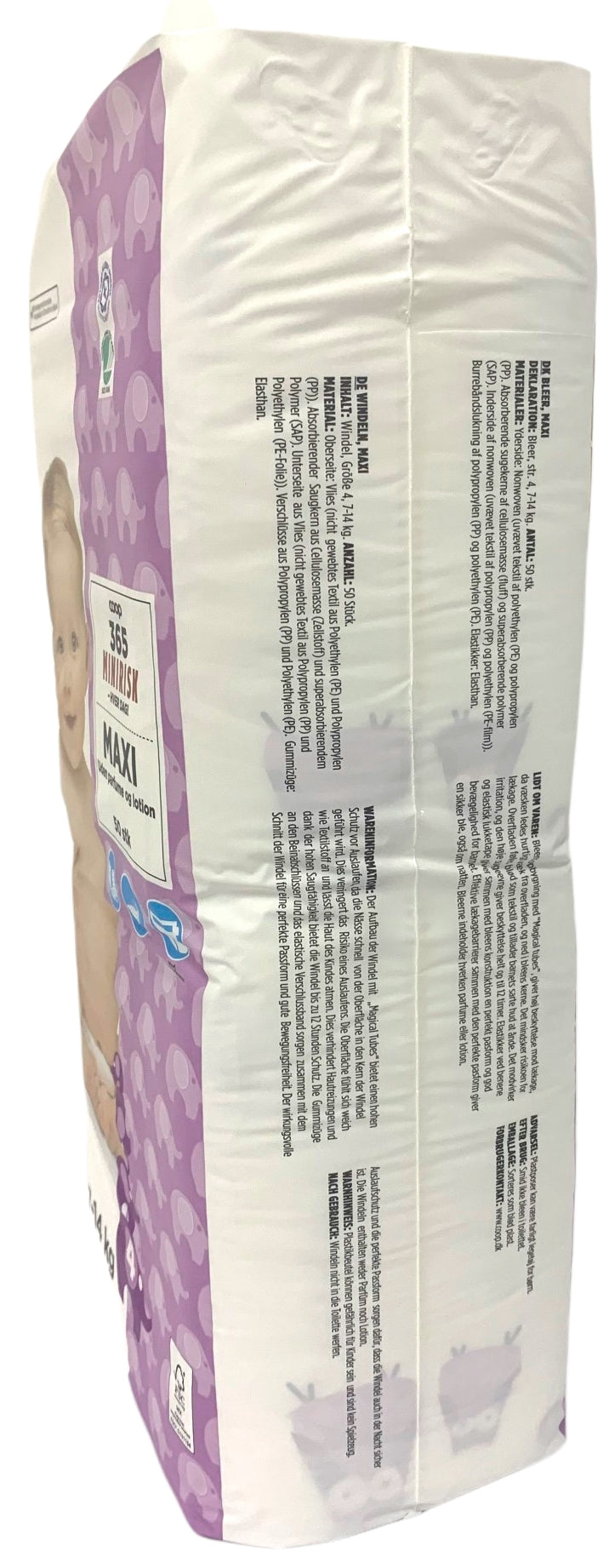 Coop 365 Minirisk 4 Baby Diapers, 50 pcs, 7-14 kg - Image 3
