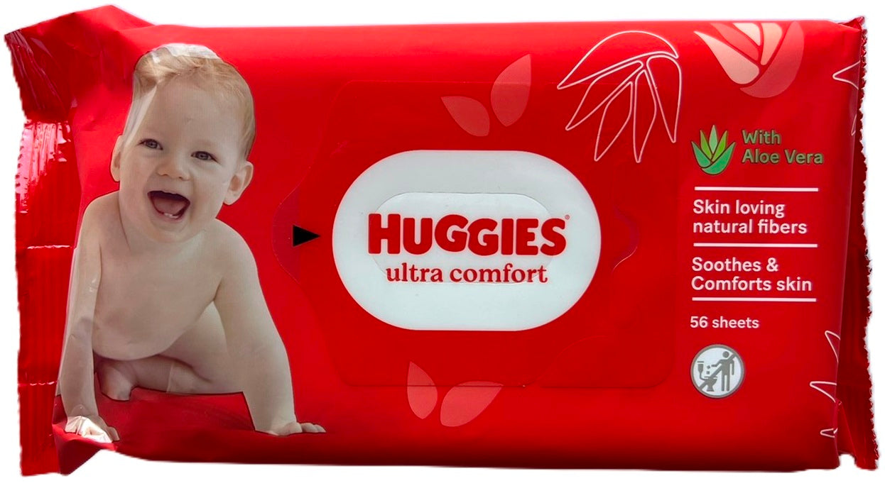 Huggies Ultra Comfort Kids' Wet Wipes, 56 pcs