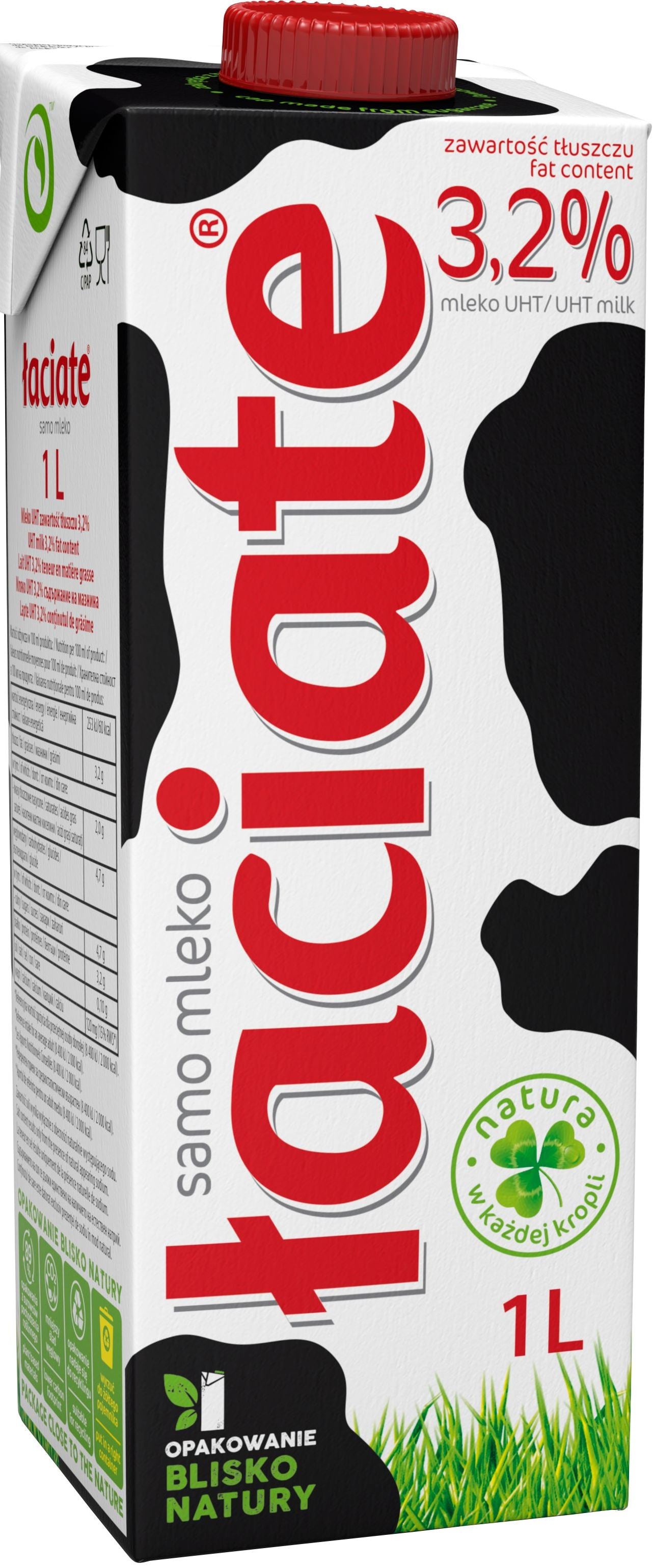 Mlekpol Laciate 3.2% Milk, 1 L