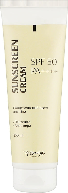 Top Beauty SPF 50 Body Sunscreen Cream, 250 mL