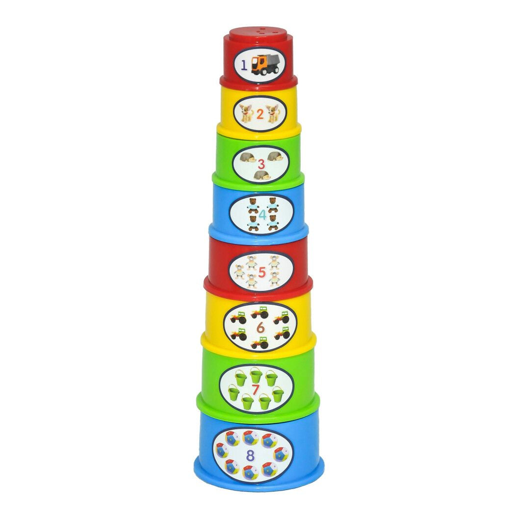 Tigres 39752 Stacking Ring Toy, 8 pcs
