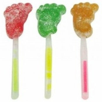 Vitaland Neon Sour Foot Fruit Lollipop with Sour Powder, 10 g - Image 2