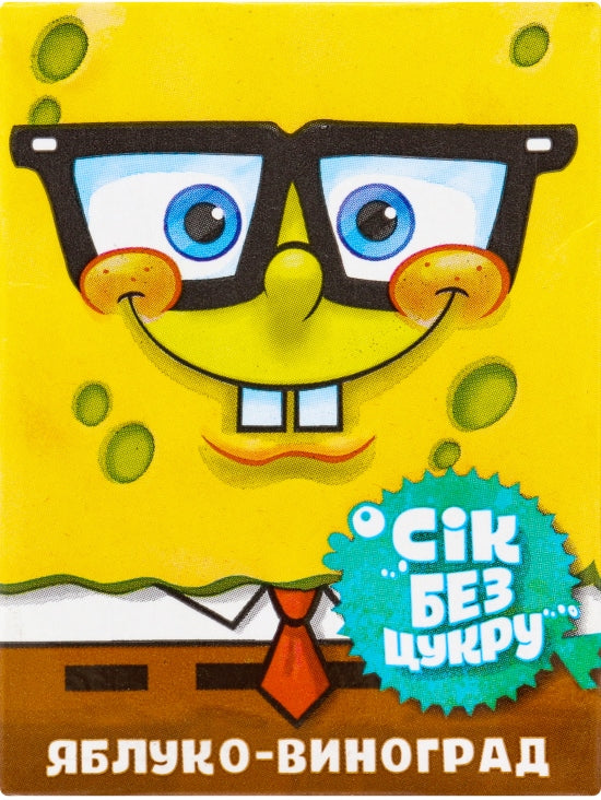 SpongeBob Apple & Grape No-Sugar-Added Juice, 200 mL