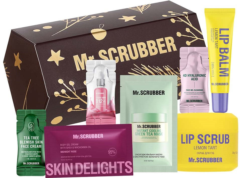 Mr. Scrubber Women's Gift Set Secret Santa Brown