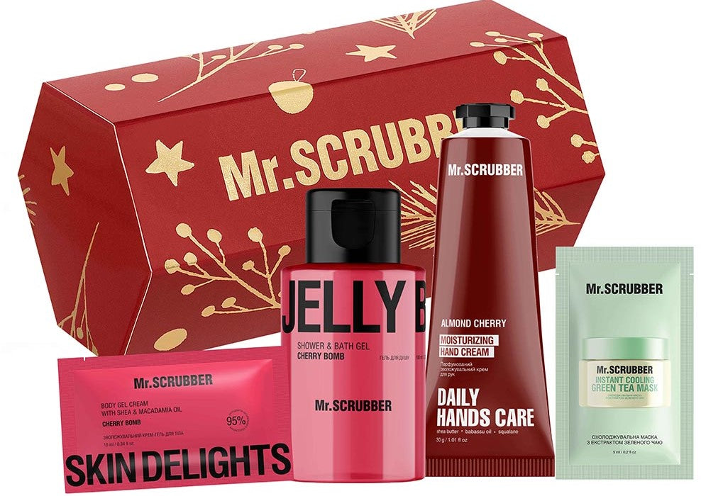 Mr. Scrubber Women's Gift Set Secret Santa Red