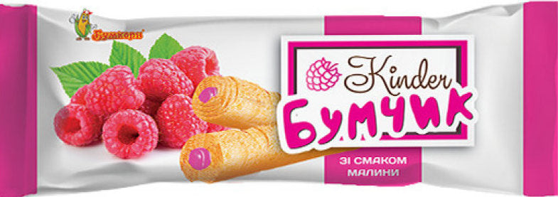 Boomcorn Kinder Boomchyk Raspberry-Flavored Corn Tubes, 16 g