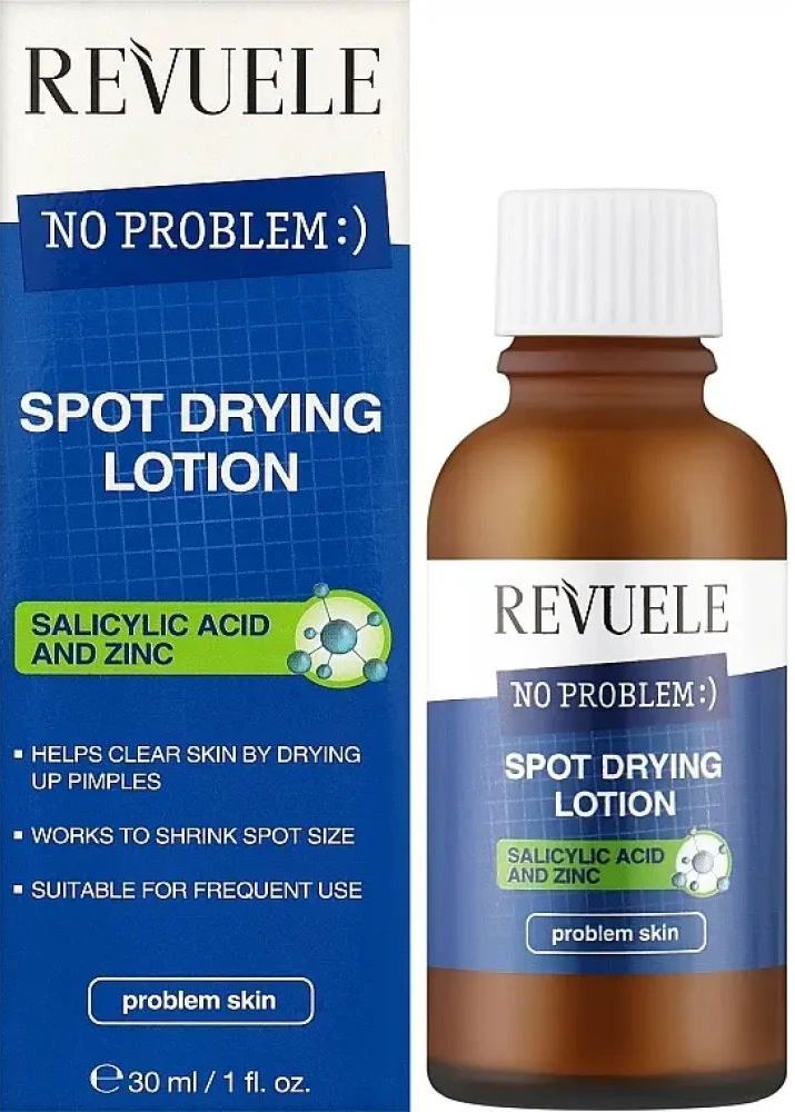 Revuele Pimple-Drying Facial Lotion with Salicylic Acid & Zinc, 30 mL