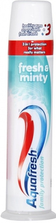 Aquafresh Mild Mint Pump Toothpaste, 100 mL