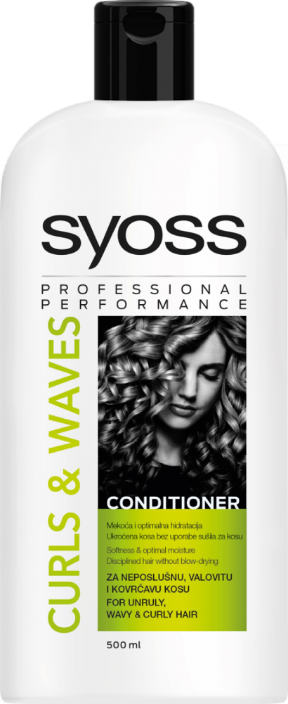Syoss Curls & Waves Conditioner for Wavy & Curly Hair, 500 mL