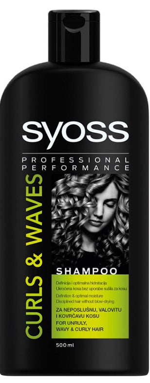 Syoss Curls & Waves Light Curl for Wavy & Curly Hair Shampoo, 500 mL
