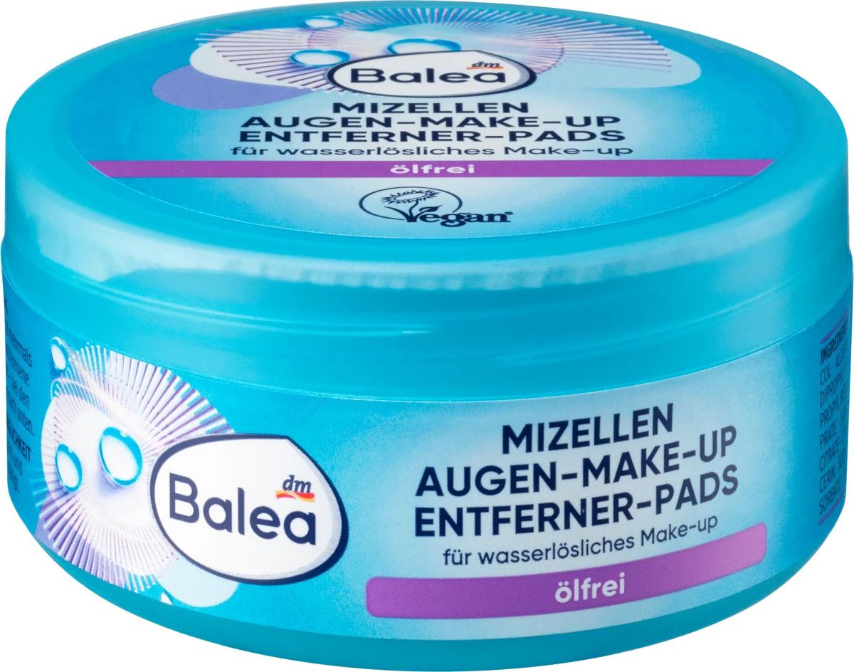 Balea Oil-Free Micellar Makeup Remover Pads, 50 pcs