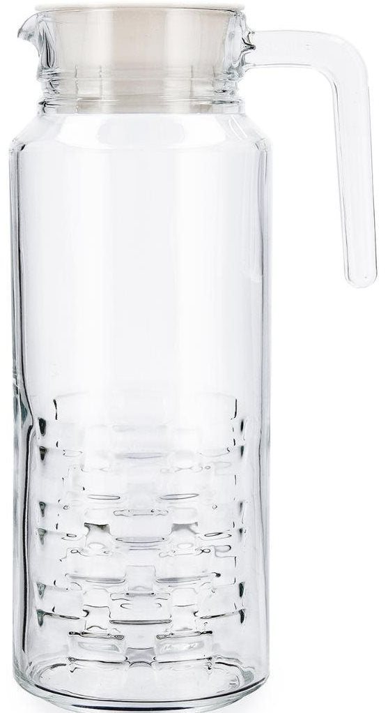 Luminarc Cheqs Fridge Pitcher with Lid, 1.3 L