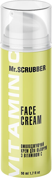 Mr. Scrubber Rejuvenating Face Cream with Vitamin C, 50 mL