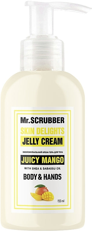 Mr.Scrubber Juicy Mango Moisturizing Body Cream Gel, 150 mL