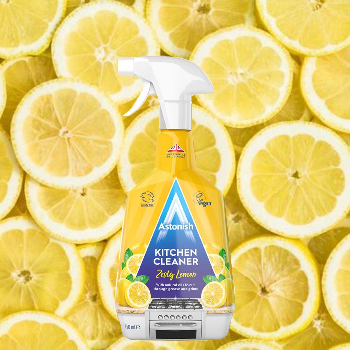 Astonish Zesty Lemon All-Purpose Kitchen Cleaner Spray, 750 mL - Image 2