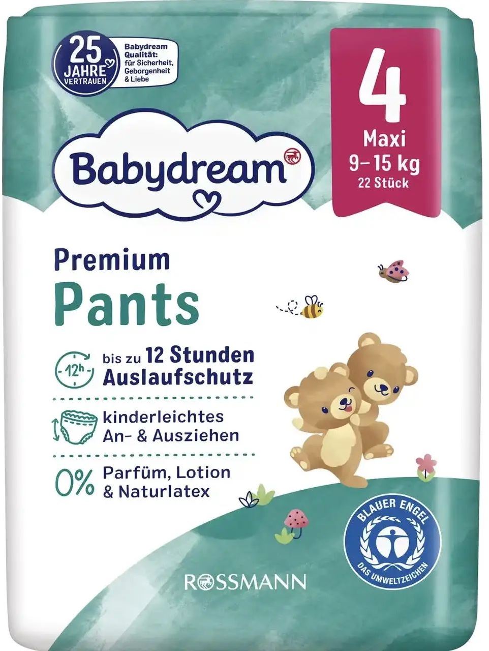 Babydream Premium Size 4 Baby Pull-Up Diaper Pants, 22 pcs, 9-15 kg