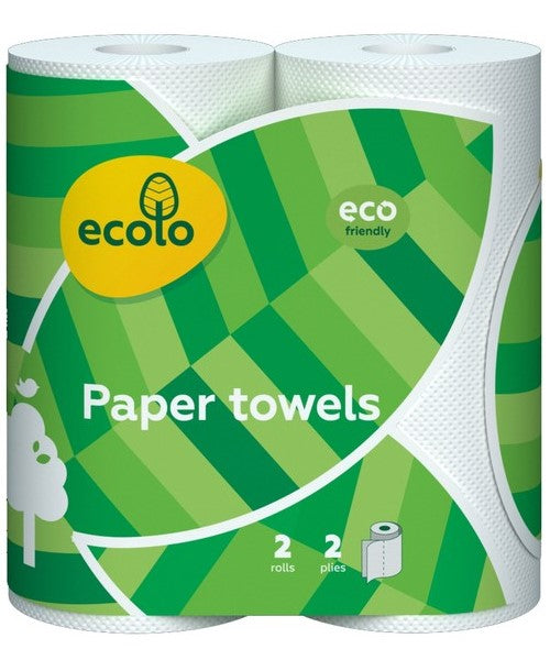 Ecolo Paper Towels, 2 Rolls