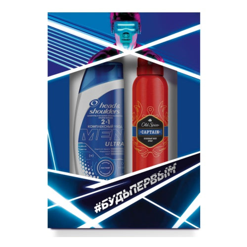 Head & Shoulders & Old Spice Men's Gift Set: Head & Shoulders Men Shampoo 360 mL & Old Spice Deodorant Spray 150 mL