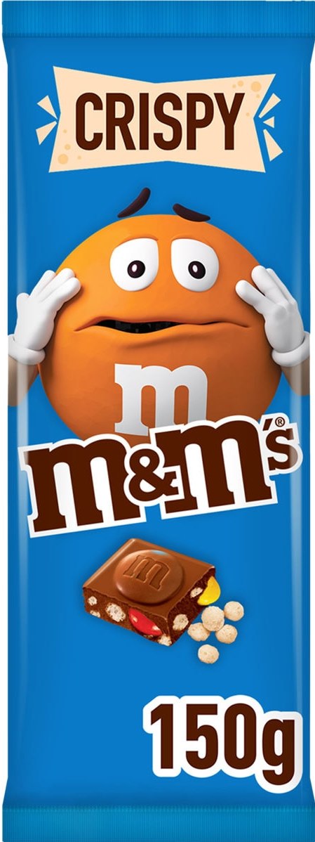 M&M's Crispy Chocolate Bar, 150 g