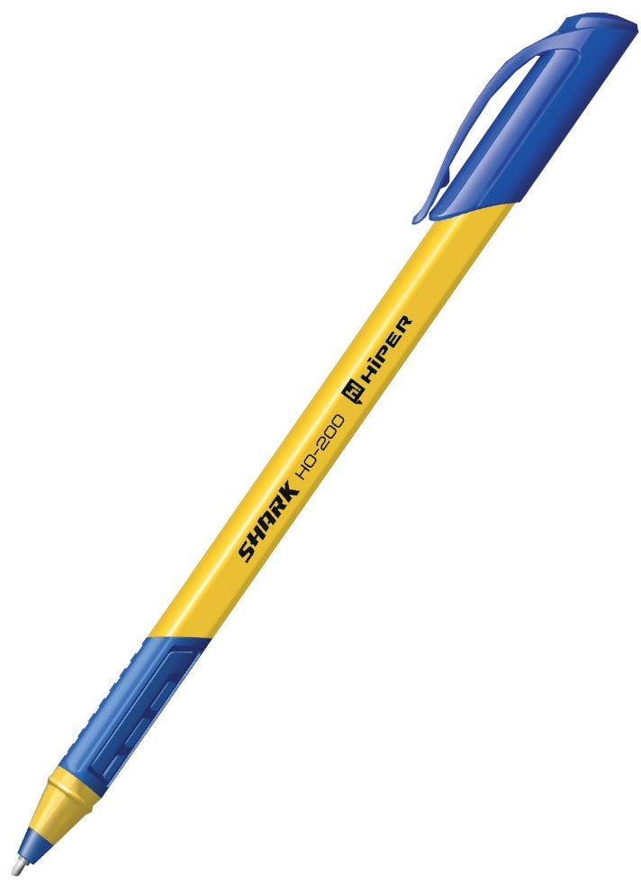 Hiper Shark HO-200 Oil-Based Ballpoint Pen, Blue Ink, 0.7 mm