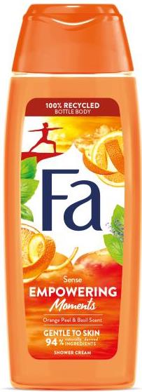 Fa Empowering Moments Orange Peel & Basil Scent Shower Gel, 250 mL