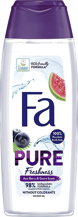 Fa Pure Freshness Acai Berry & Guava Scent Shower Gel, 250 mL