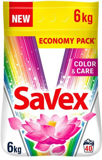 Savex Color & Care Laundry Detergent Powder, 6 kg