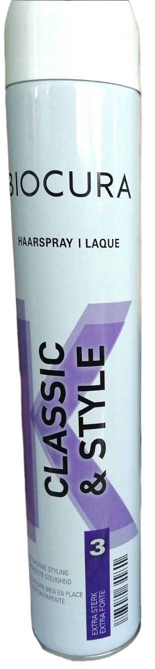 Biocura Classic & Style Strong Hold 3 Hair Spray, 400 mL - Image 2