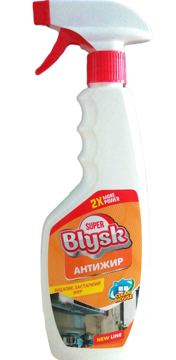 Super Blysk Anti-Grease Kitchen Cleaner Spray, 500 mL