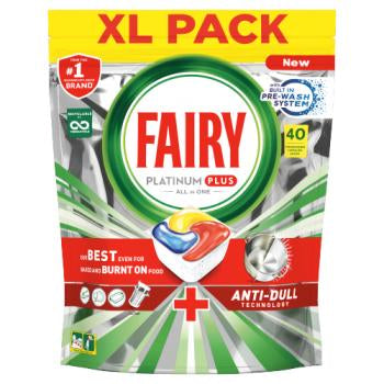 Fairy Platinum Plus Dishwasher Tablets, 40 pcs, Priced per Piece